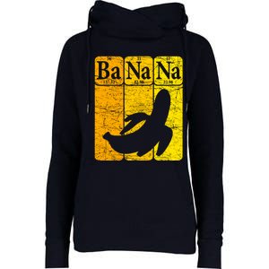 Banana Periodic Table Elements Banana Lover Fruit Nerd Womens Funnel Neck Pullover Hood