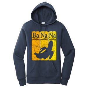 Banana Periodic Table Elements Banana Lover Fruit Nerd Women's Pullover Hoodie