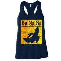 Banana Periodic Table Elements Banana Lover Fruit Nerd Women's Racerback Tank