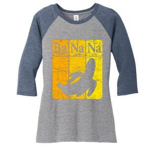 Banana Periodic Table Elements Banana Lover Fruit Nerd Women's Tri-Blend 3/4-Sleeve Raglan Shirt