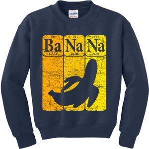 Banana Periodic Table Elements Banana Lover Fruit Nerd Kids Sweatshirt