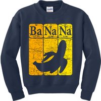 Banana Periodic Table Elements Banana Lover Fruit Nerd Kids Sweatshirt