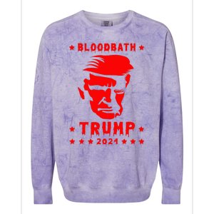 Bloodbath President Trump 2024 Election Colorblast Crewneck Sweatshirt