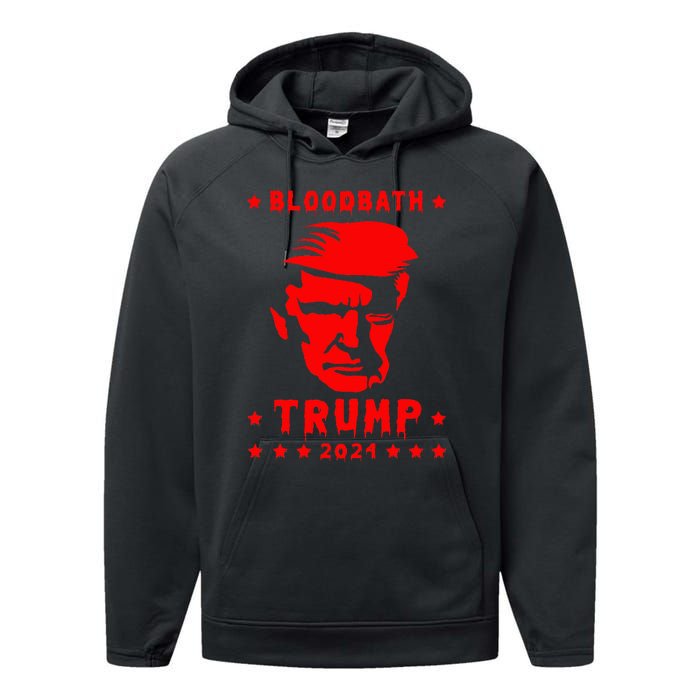 Bloodbath President Trump 2024 Election Performance Fleece Hoodie