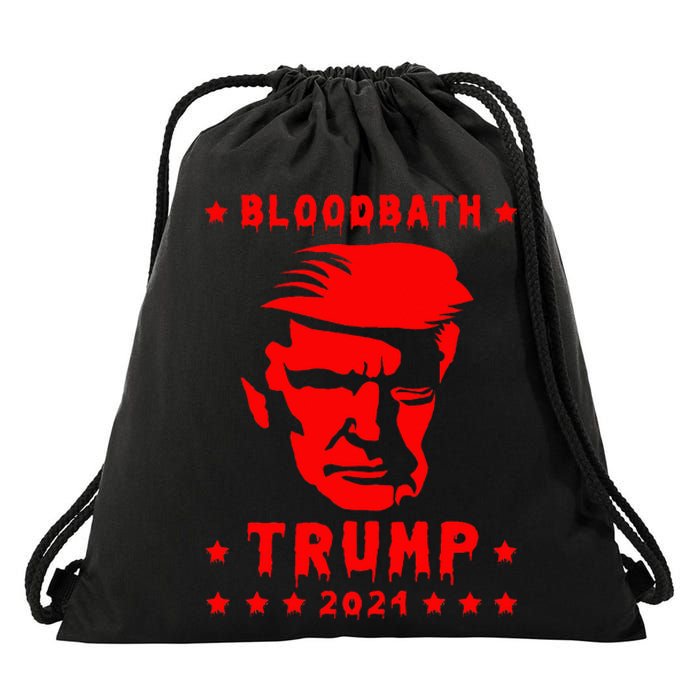 Bloodbath President Trump 2024 Election Drawstring Bag