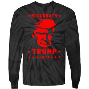 Bloodbath President Trump 2024 Election Tie-Dye Long Sleeve Shirt