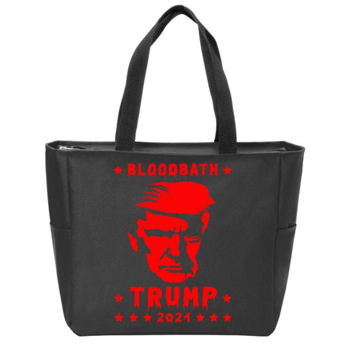 Bloodbath President Trump 2024 Election Zip Tote Bag