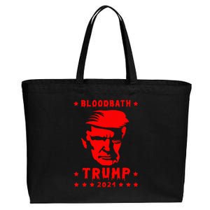 Bloodbath President Trump 2024 Election Cotton Canvas Jumbo Tote