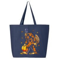 Bigfoot Pilgrim Turkey Pumpkin Thanksgiving Day Boys 25L Jumbo Tote