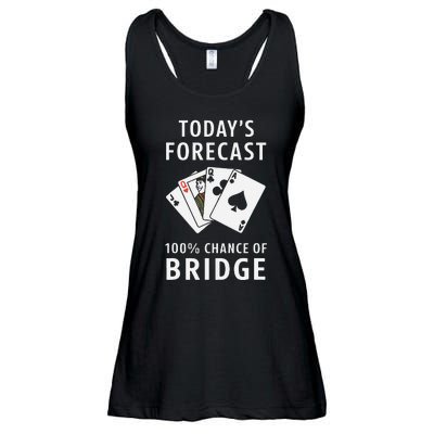 Bridge Player TodayS Forecast 100 Chance Of Bridge Ladies Essential Flowy Tank