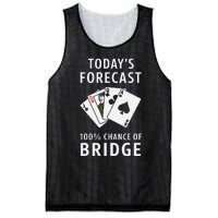 Bridge Player TodayS Forecast 100 Chance Of Bridge Mesh Reversible Basketball Jersey Tank