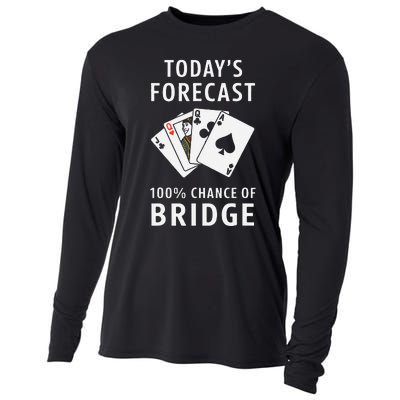 Bridge Player TodayS Forecast 100 Chance Of Bridge Cooling Performance Long Sleeve Crew