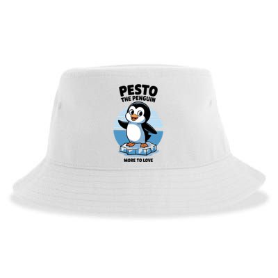 Baby Pesto The Penguin More To Love Absolute Unit Viral Meme Sustainable Bucket Hat