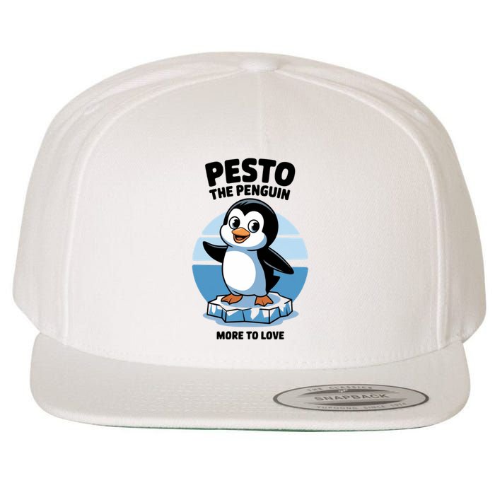 Baby Pesto The Penguin More To Love Absolute Unit Viral Meme Wool Snapback Cap