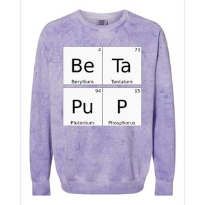 Bdsm Periodic Table Element Beta Pup Kink Roleplay Colorblast Crewneck Sweatshirt