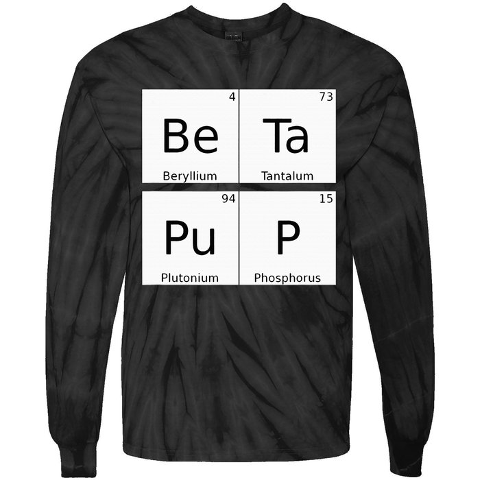 Bdsm Periodic Table Element Beta Pup Kink Roleplay Tie-Dye Long Sleeve Shirt