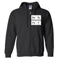 Bdsm Periodic Table Element Beta Pup Kink Roleplay Full Zip Hoodie