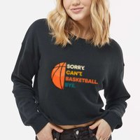 Basketball Player Team Sport Hoop Ball Game Guard Forward Cropped Pullover Crew