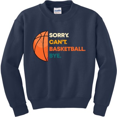 Basketball Player Team Sport Hoop Ball Game Guard Forward Kids Sweatshirt