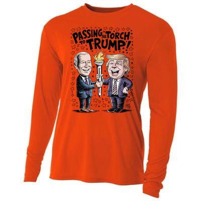 Biden Passing The Torch To Trump Cooling Performance Long Sleeve Crew