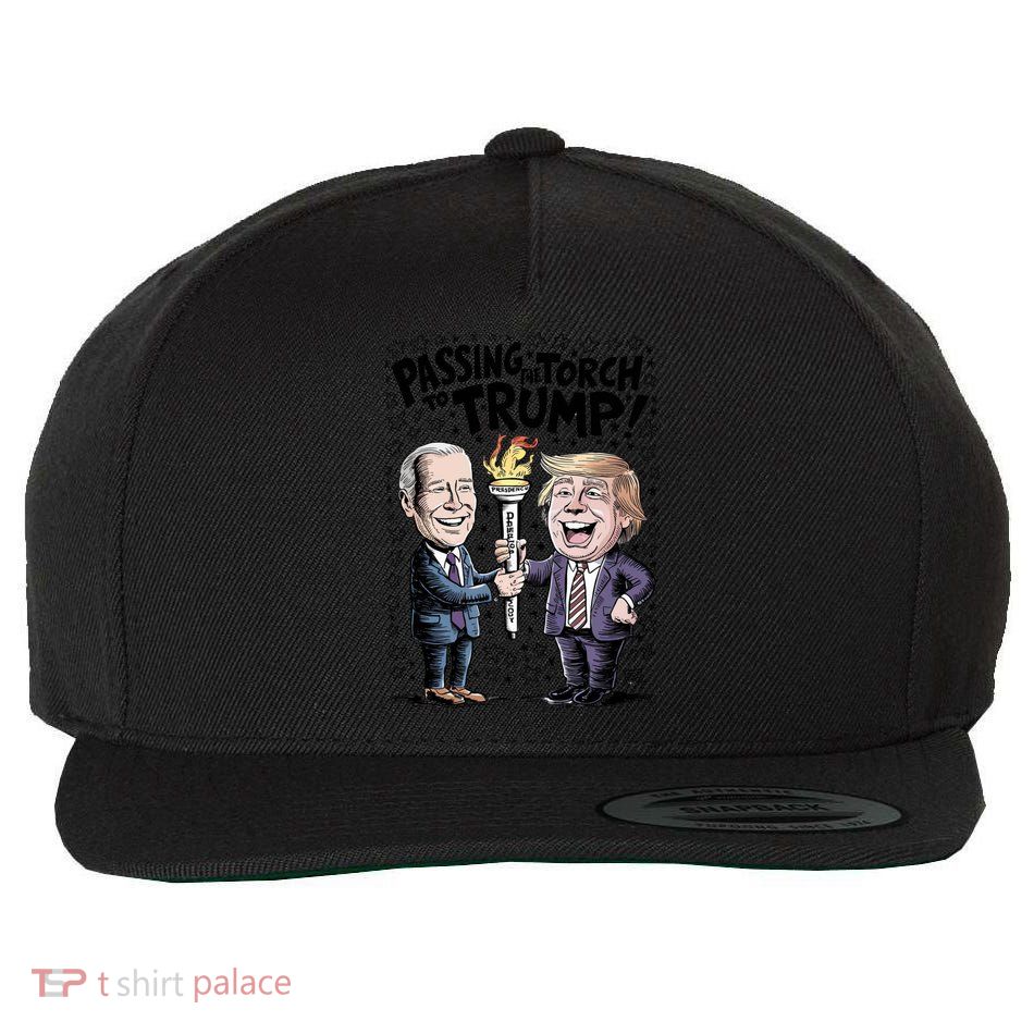 Biden Passing The Torch To Trump Wool Snapback Cap