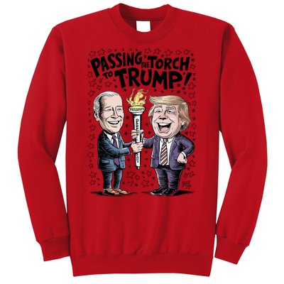 Biden Passing The Torch To Trump Sweatshirt