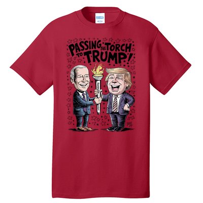 Biden Passing The Torch To Trump Tall T-Shirt