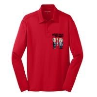 Biden Passing The Torch To Trump Silk Touch Performance Long Sleeve Polo