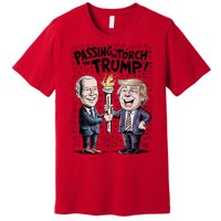 Biden Passing The Torch To Trump Premium T-Shirt