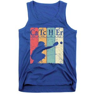 Baseball Periodic Table Elets Nerd Baseball Catcher Retro Gift Tank Top