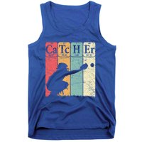 Baseball Periodic Table Elets Nerd Baseball Catcher Retro Gift Tank Top