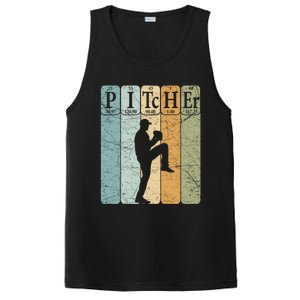 Baseball Periodic Table Elets Nerd Baseball Pitcher Retro Gift PosiCharge Competitor Tank