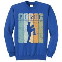 Baseball Periodic Table Elets Nerd Baseball Pitcher Retro Gift Sweatshirt