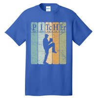 Baseball Periodic Table Elets Nerd Baseball Pitcher Retro Gift Tall T-Shirt