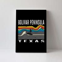 Bolivar Peninsula Texas Surfing Souvenir Canvas