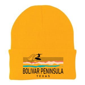 Bolivar Peninsula Texas Surfing Cool Gift Knit Cap Winter Beanie