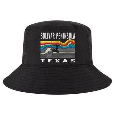 Bolivar Peninsula Texas Surfing Souvenir Gift Cool Comfort Performance Bucket Hat