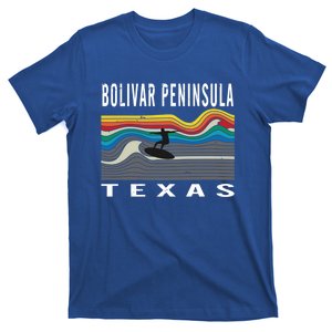 Bolivar Peninsula Texas Surfing Souvenir Gift T-Shirt