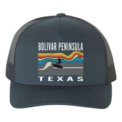 Bolivar Peninsula Texas Surfing Souvenir Gift Yupoong Adult 5-Panel Trucker Hat