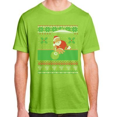 Billiards Pool Ugly Christmas Sweater Style Cute Gift Adult ChromaSoft Performance T-Shirt