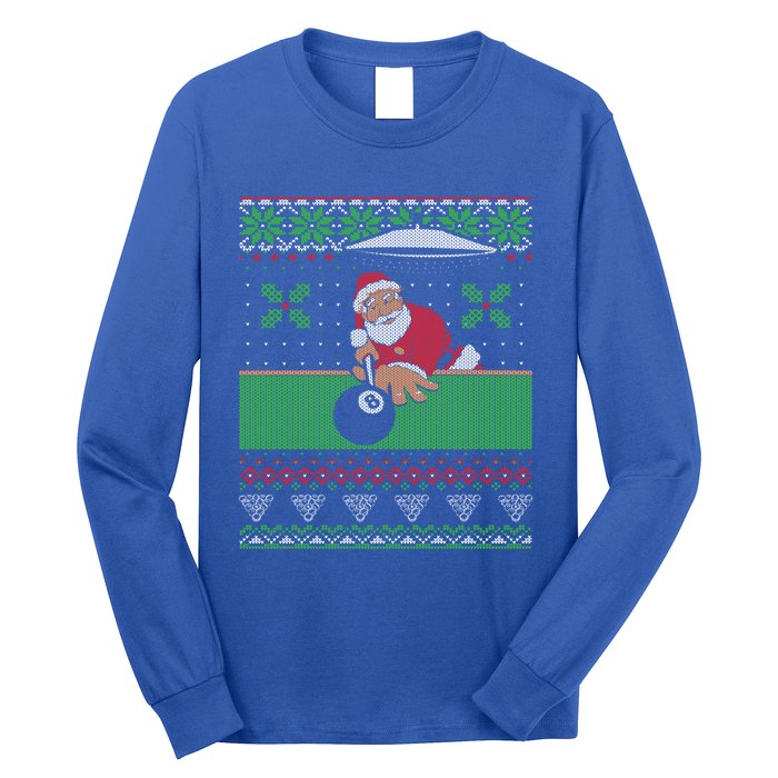 Billiards Pool Ugly Christmas Sweater Style Cute Gift Long Sleeve Shirt