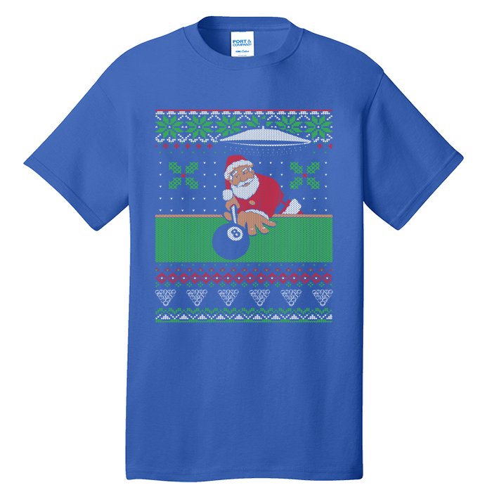 Billiards Pool Ugly Christmas Sweater Style Cute Gift Tall T-Shirt