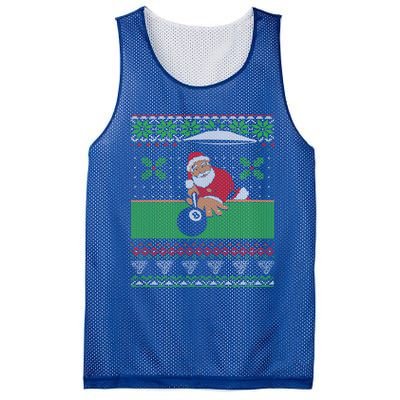 Billiards Pool Ugly Christmas Sweater Style Cute Gift Mesh Reversible Basketball Jersey Tank