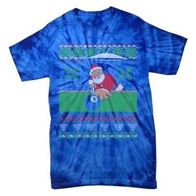 Billiards Pool Ugly Christmas Sweater Style Cute Gift Tie-Dye T-Shirt