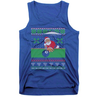 Billiards Pool Ugly Christmas Sweater Style Cute Gift Tank Top