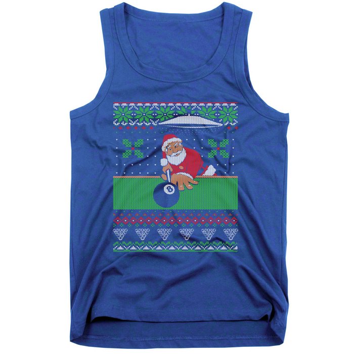 Billiards Pool Ugly Christmas Sweater Style Cute Gift Tank Top