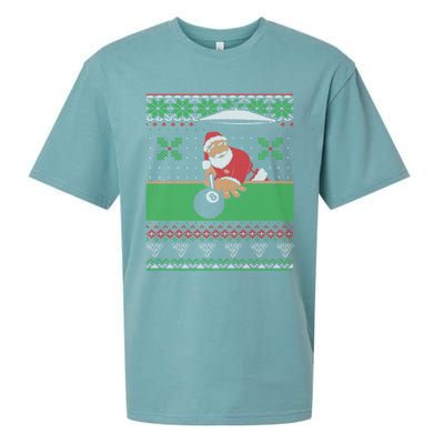 Billiards Pool Ugly Christmas Sweater Style Cute Gift Sueded Cloud Jersey T-Shirt