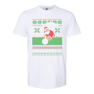 Billiards Pool Ugly Christmas Sweater Style Cute Gift Softstyle CVC T-Shirt