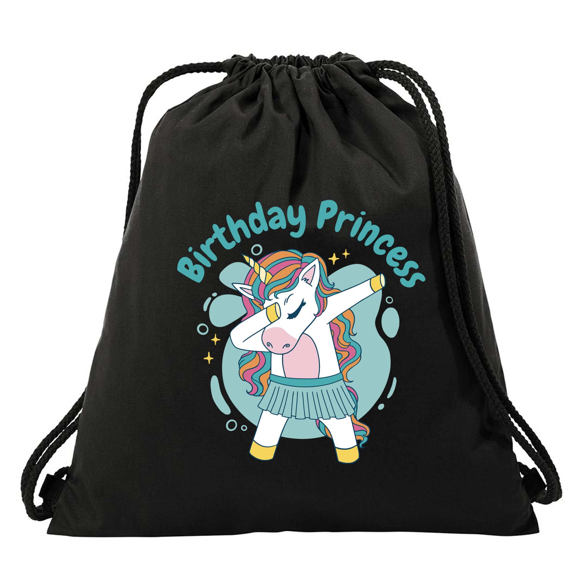 Birthday Princess Unicorn Cute Gift Drawstring Bag