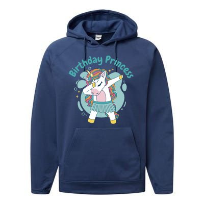 Birthday Princess Unicorn Cute Gift Performance Fleece Hoodie